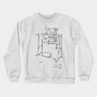 Power Transmission System for Sewing Machine Vintage Patent Hand Drawing Crewneck Sweatshirt